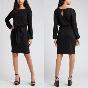 Nikki Lund Women's Black Kate Long Sleeve Knit Dress Size XL X-Large